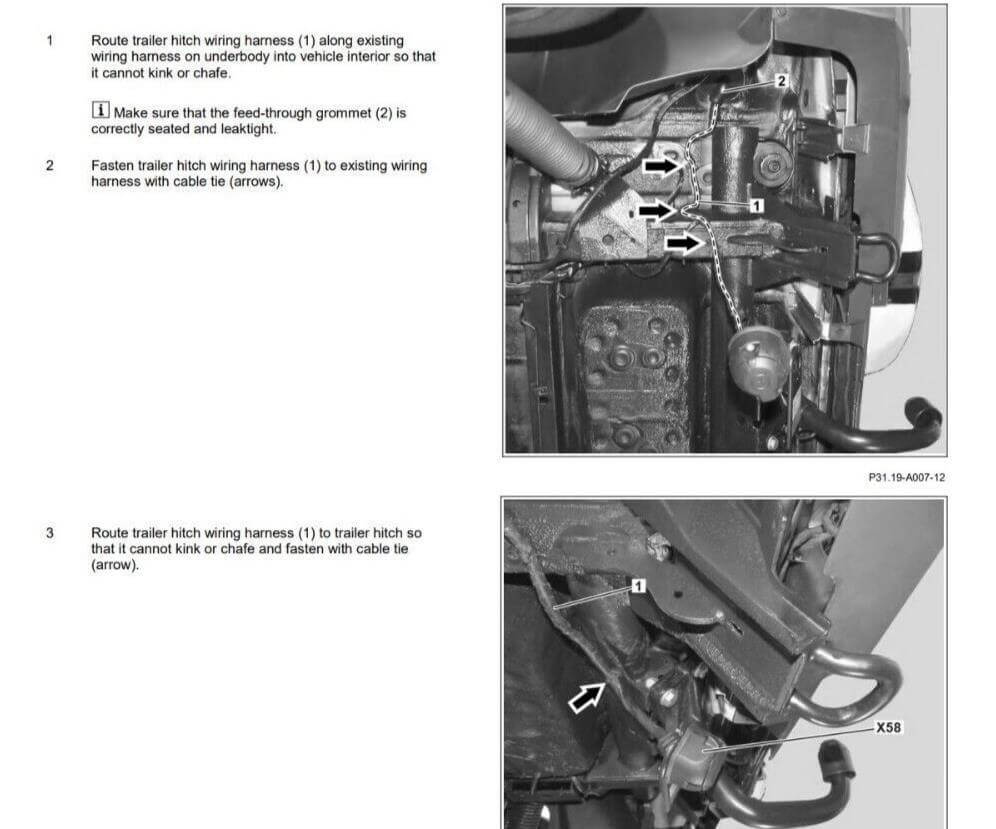 Mercedes G-Class wiring kit OEM LED Genuine B64520463 Towbar Light Cable - Australian Empire Shop