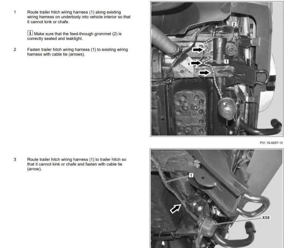 Mercedes G-Class wiring kit OEM LED Genuine B64520463 Towbar Light Cable - Australian Empire Shop