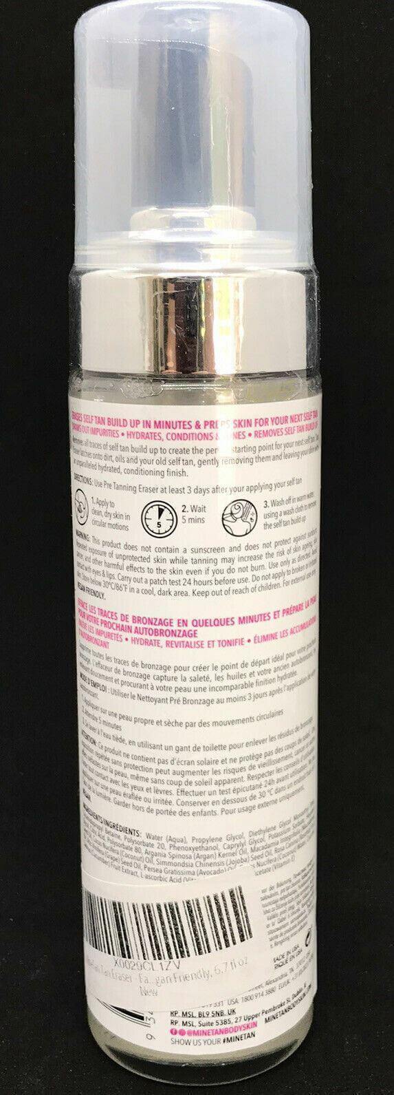 MineTan Salon Professional Formula Cleansing Tan Eraser Prep & Prime 200ml New - Australian Empire Shop
