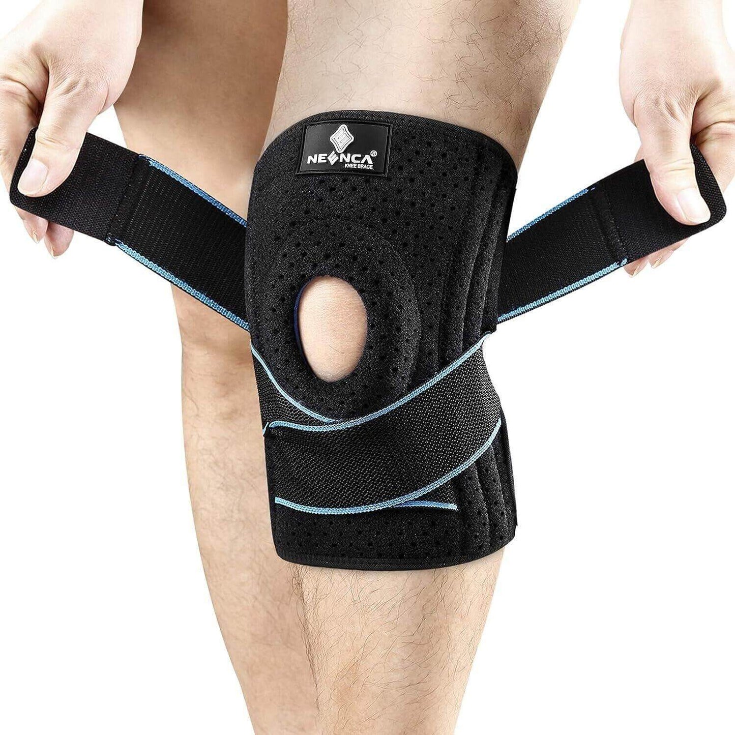 NEENCA Knee Brace with Side Stabilizers & Patella Gel Pads, Adjustable Compressi - Australian Empire Shop