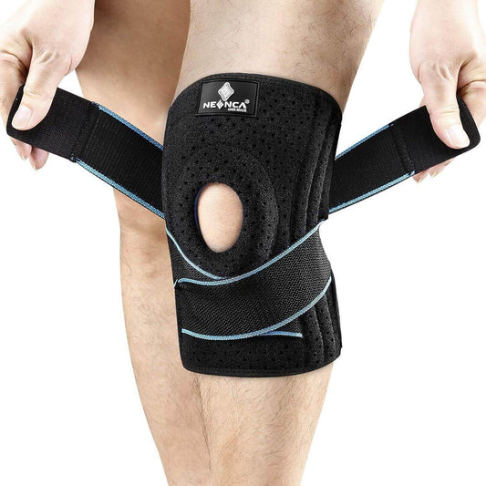 NEENCA Knee Brace with Side Stabilizers & Patella Gel Pads, Adjustable Compressi - Australian Empire Shop