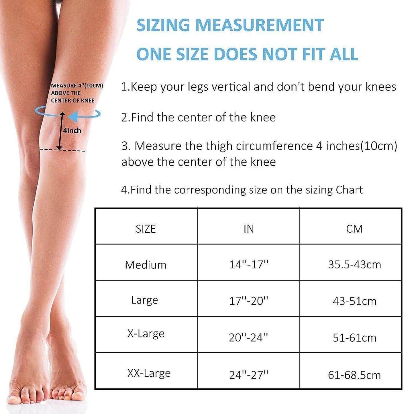 NEENCA Knee Brace with Side Stabilizers & Patella Gel Pads, Adjustable Compressi - Australian Empire Shop