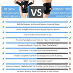 NEENCA Knee Brace with Side Stabilizers & Patella Gel Pads, Adjustable Compressi - Australian Empire Shop
