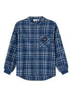 NEW SEASON NAME IT CHECKED ZIP SHIRT kids 95% Organic Cotton 7-8 years Made Uk - Australian Empire Shop
