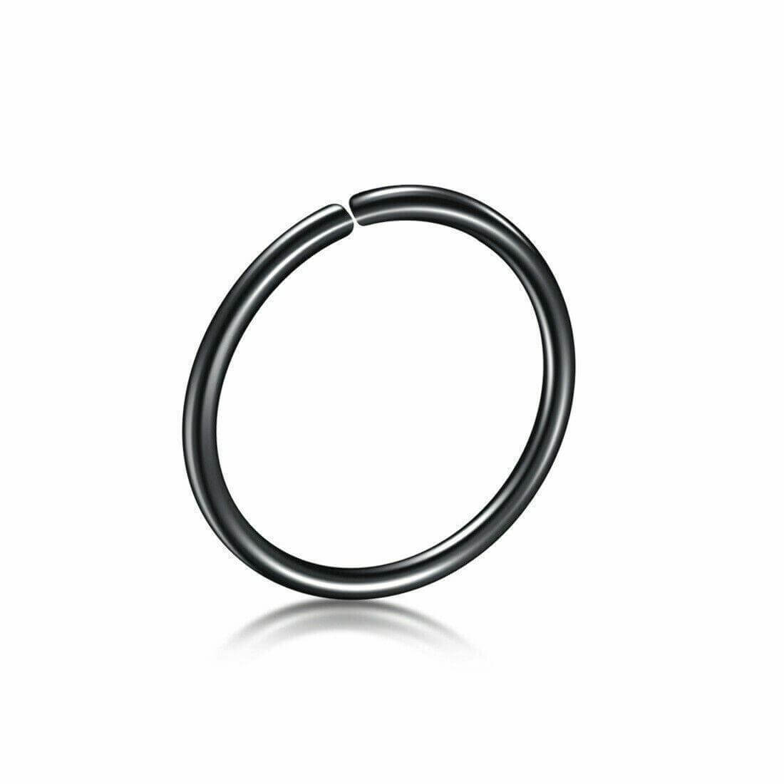 Nose Lip Ear Ring Hoop Rings Surgical Body Piercing Earring Stud 6 - 8 MM - Australian Empire Shop