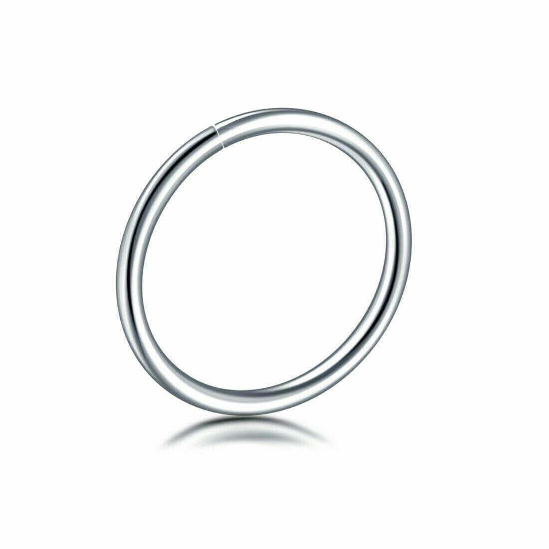 Nose Lip Ear Ring Hoop Rings Surgical Body Piercing Earring Stud 6 - 8 MM - Australian Empire Shop