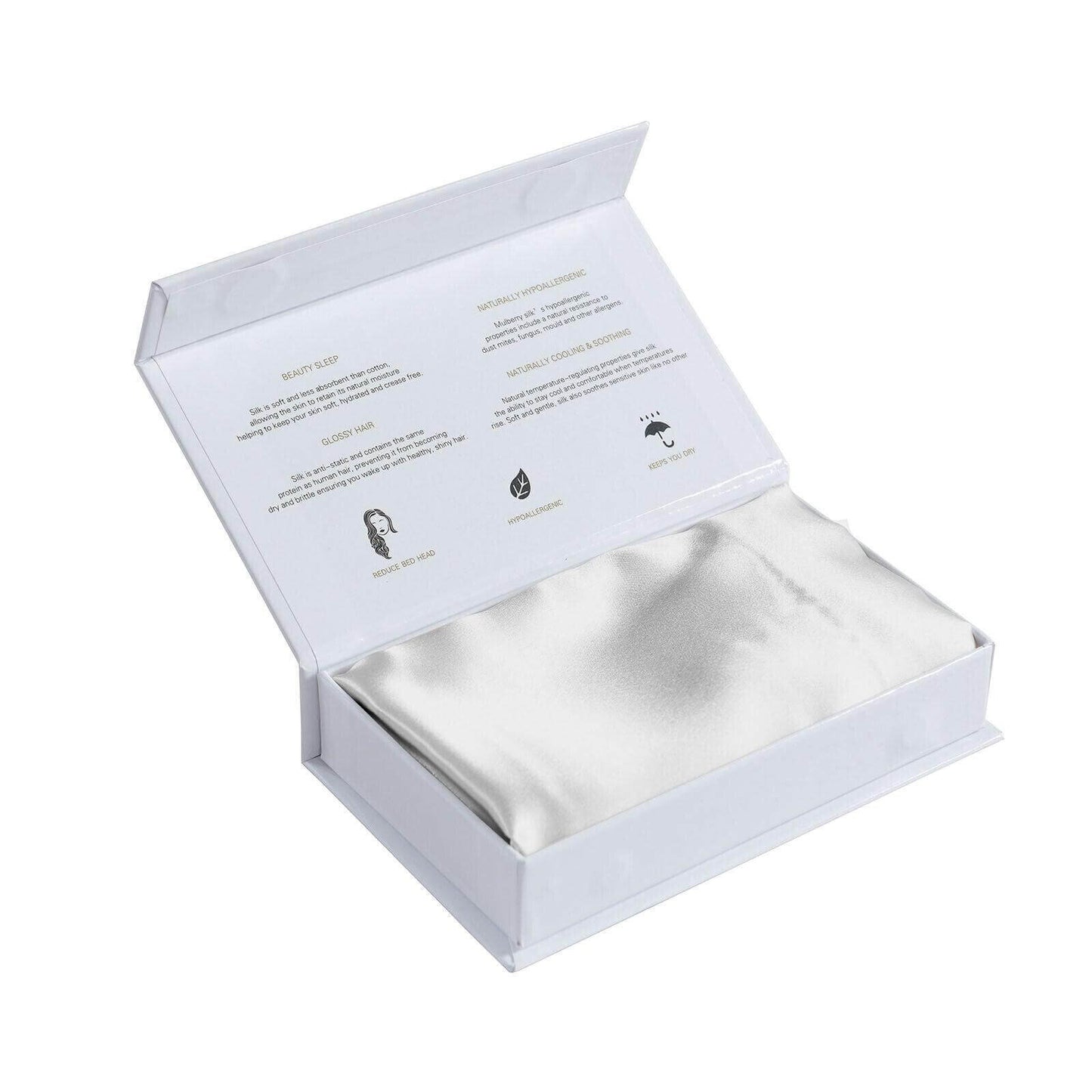 Royal Comfort Luxury Pillowcase Twin Pack 100% Silk Mulberry Soft Hypoallergenic - Australian Empire Shop