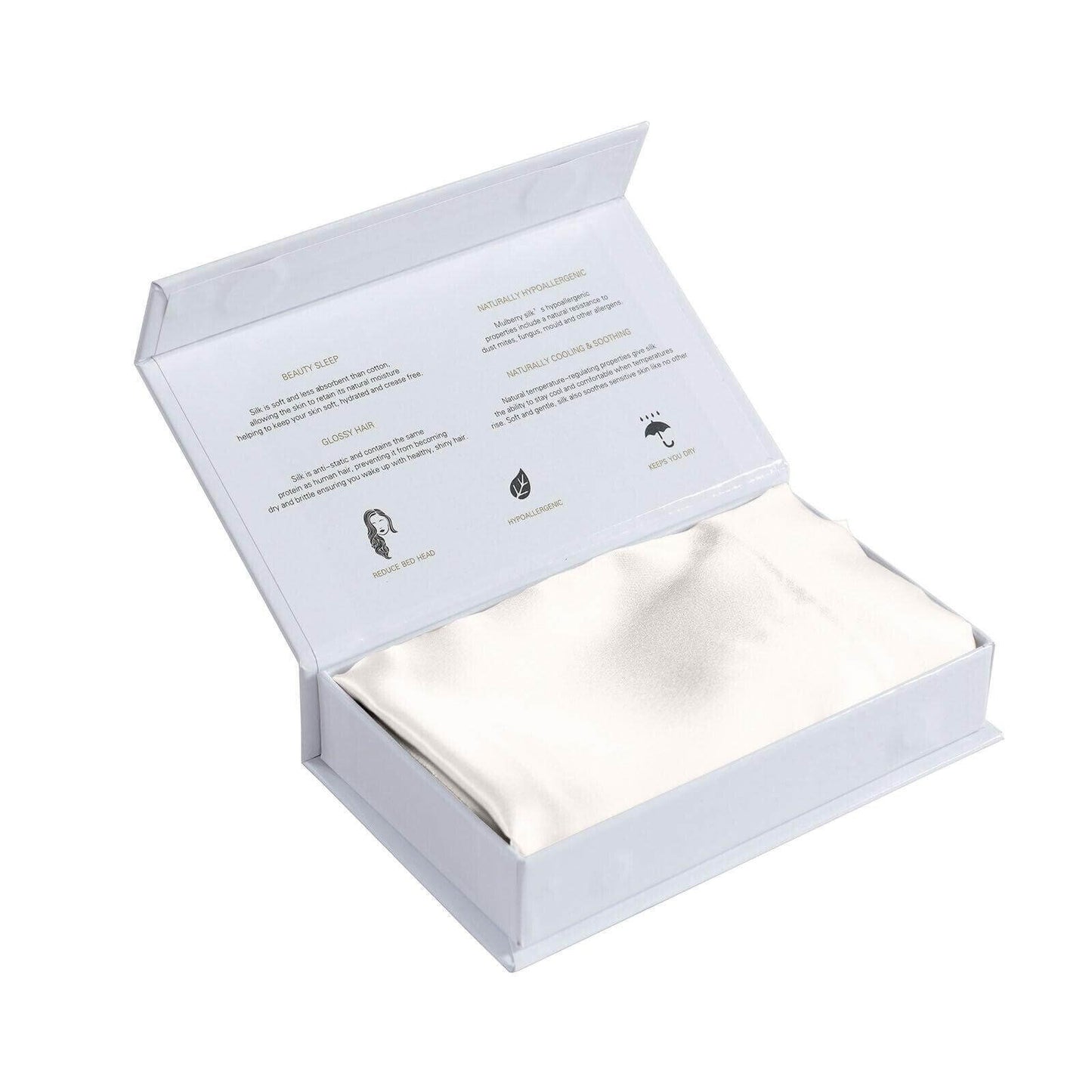 Royal Comfort Luxury Pillowcase Twin Pack 100% Silk Mulberry Soft Hypoallergenic - Australian Empire Shop