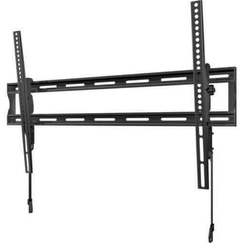 Heavy-duty flat TV wall mount for 40-70 inch screens with adjustable tilt brackets
