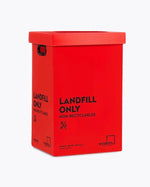 Set of 3 Bins Landfill General Waste Bin 60 Liters ECOBINS +Lids, Office Bin Red - Australian Empire Shop