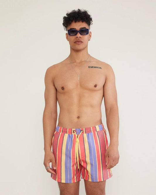 Skwosh Club MEN’S Shorts Calippo Club Stripe Swim Short High Quality - Australian Empire Shop