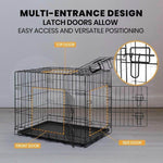 Taily Pet Crate Collapsible Metal Frame Kennel Dog Rabbit Cat Cage Playpen 30" - Australian Empire Shop