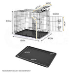 Taily Pet Crate Collapsible Metal Frame Kennel Dog Rabbit Cat Cage Playpen 30" - Australian Empire Shop