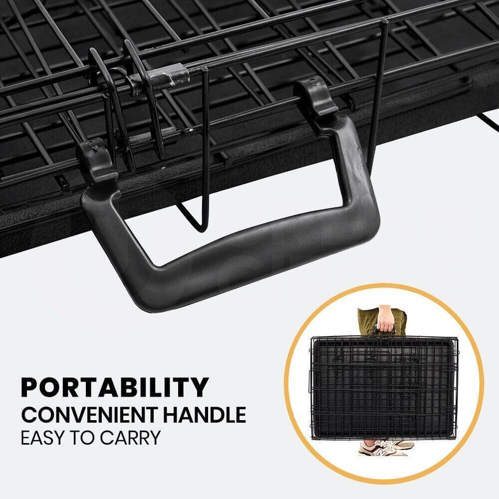 Taily Pet Crate Collapsible Metal Frame Kennel Dog Rabbit Cat Cage Playpen 30" - Australian Empire Shop