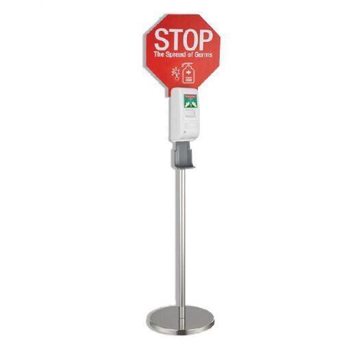 Touchless Automatic HAND SANITISER Soap Dispenser with Floor Stand Chrome - Australian Empire Shop