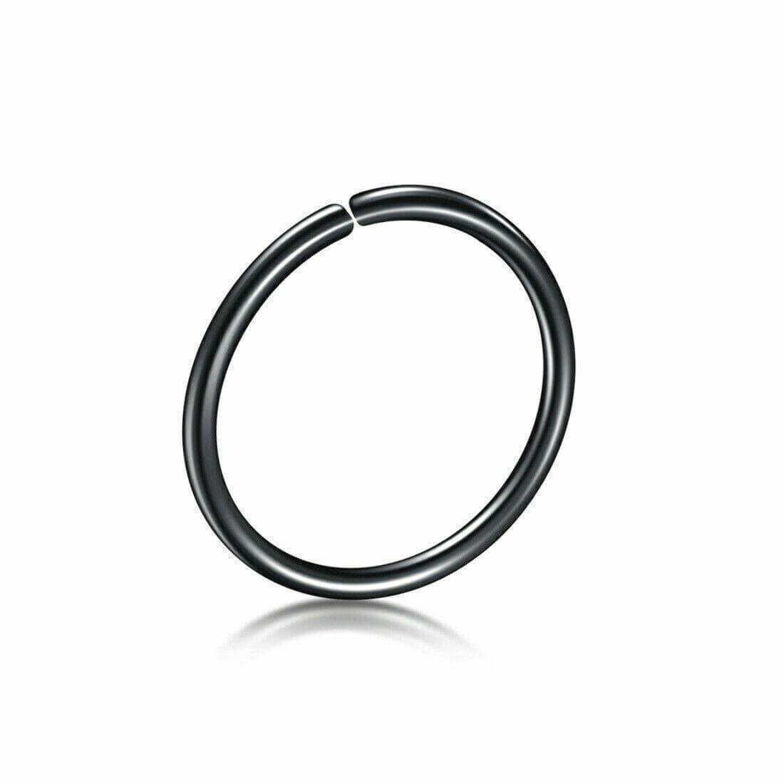 Unisex Small Fake Nose Ring Ear Lip Body Piercing Jewellery Silver Gold Black AU - Australian Empire Shop