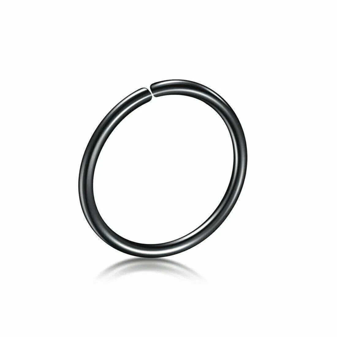 Unisex Small Fake Nose Ring Ear Lip Body Piercing Jewellery Silver Gold Black AU - Australian Empire Shop