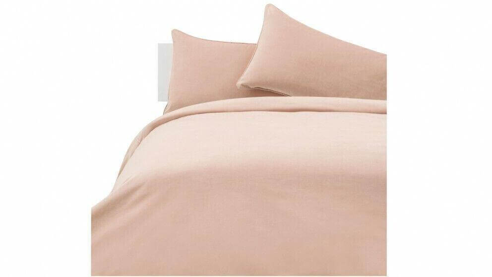 Velvet Vintage Pink 100% Cotton 1000TC King Super quality Duvet Cover Set - Australian Empire Shop