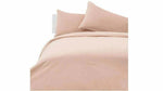 Velvet vintage pink king size cotton duvet cover set with matching pillowcases