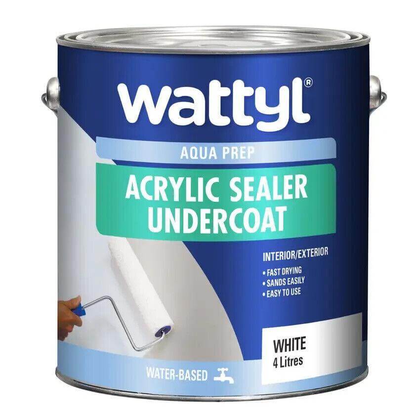 Watty I.D Aqua Prep Acrylic Sealer Undercoat 4L Water Based - Australian Empire Shop