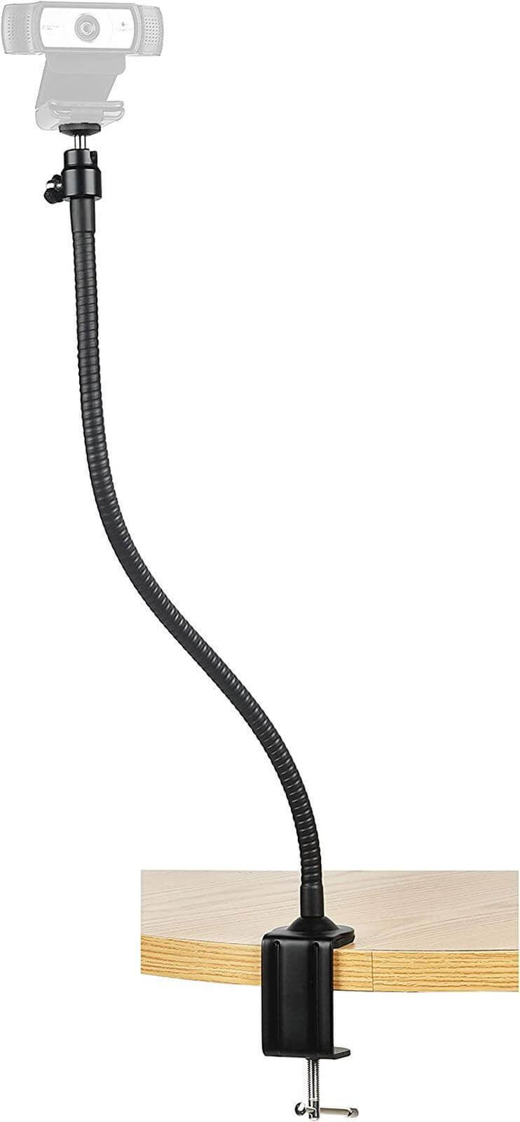 Webcam Mount 25'' Flexible Gooseneck Arm Clamp Stand Tripod for Logitech Webcam - Australian Empire Shop