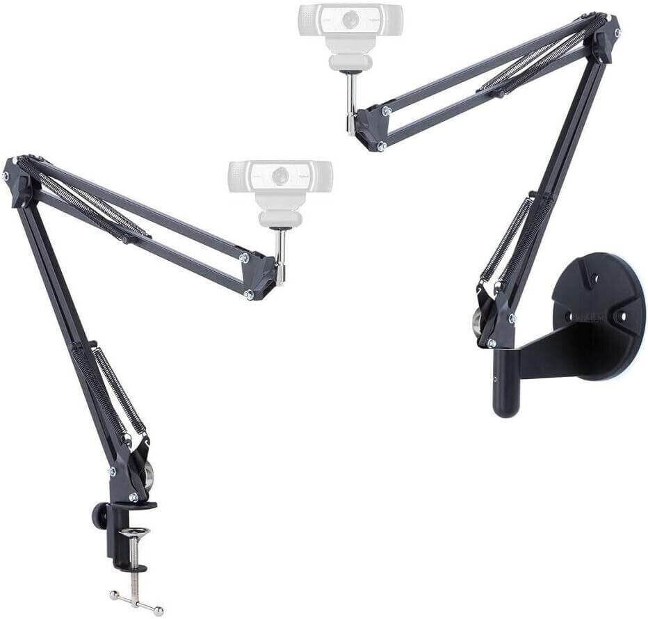 Webcam Stand Kit, 2in1 Wall Mount and Clamp Arm Holder for Logitech C920 C920s C - Australian Empire Shop