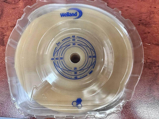 WELLAND 5X Hydrocolloid convex flanges 70mm ring + belt loops honey 13-48mm - Australian Empire Shop