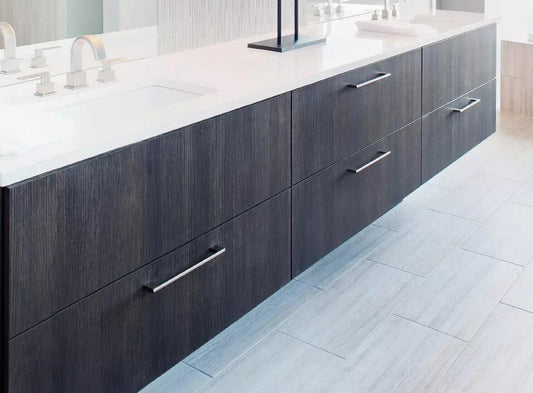 Zamac HANDLE BRUSHED NICKEL 288mm CTC screws included 300mm - Australian Empire Shop