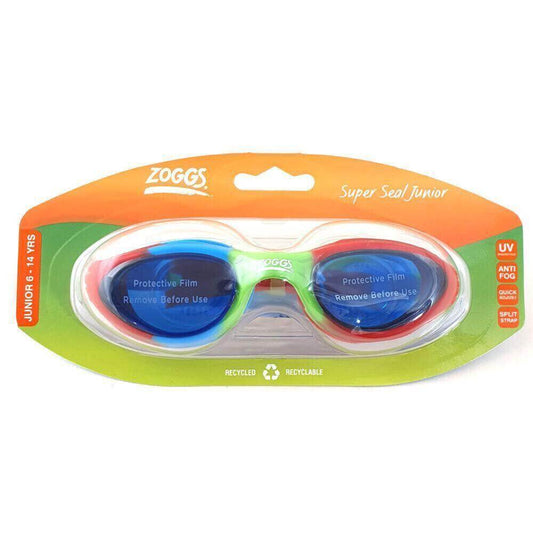 Zoggs Super Seal Junior In Green Multi For Swimming For Children 6-14 Years - Australian Empire Shop