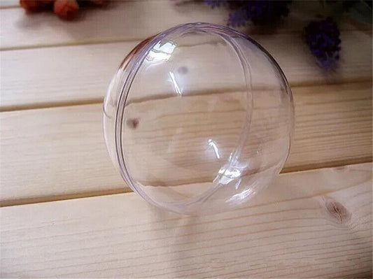 10X Balls clear plastic ball Clear Containers ORNAMENTS DECORATION ball 10CM - Australian Empire Shop