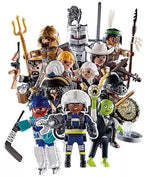 Playmobil action figures with diverse costumes and accessories for imaginative play