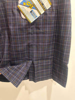 Plaid workwear shirt with UPF 50+ sun protection tag, ideal for outdoor jobs