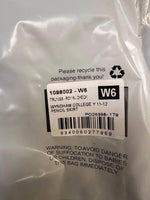 Wyndham College Y11-12 pencil skirt in royal check, packaged with recycling info and safety warning label.