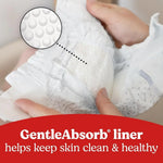 GentleAbsorb liner for clean, healthy skin with textured surface