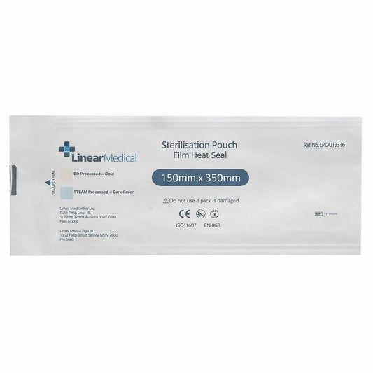 Linear Medical Sterilisation Film Heat Seal Pouch box of 200