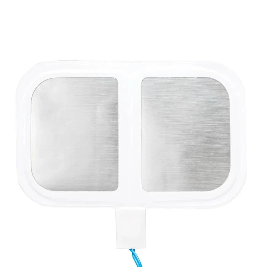 Dual electrode pad with blue wire for TENS or EMS therapy device