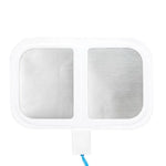 Dual electrode pad with blue wire for TENS or EMS therapy device