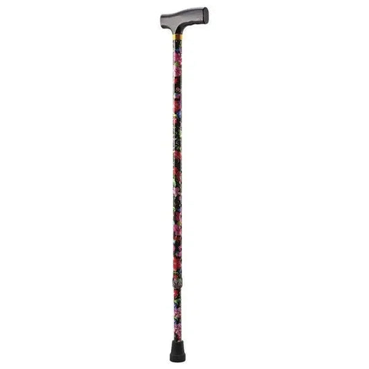 Making Life Easy MLE Walking Cane T Floral Purple