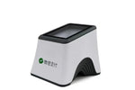 WeChat Pay QR code scanner for retail payments, compact white and black design