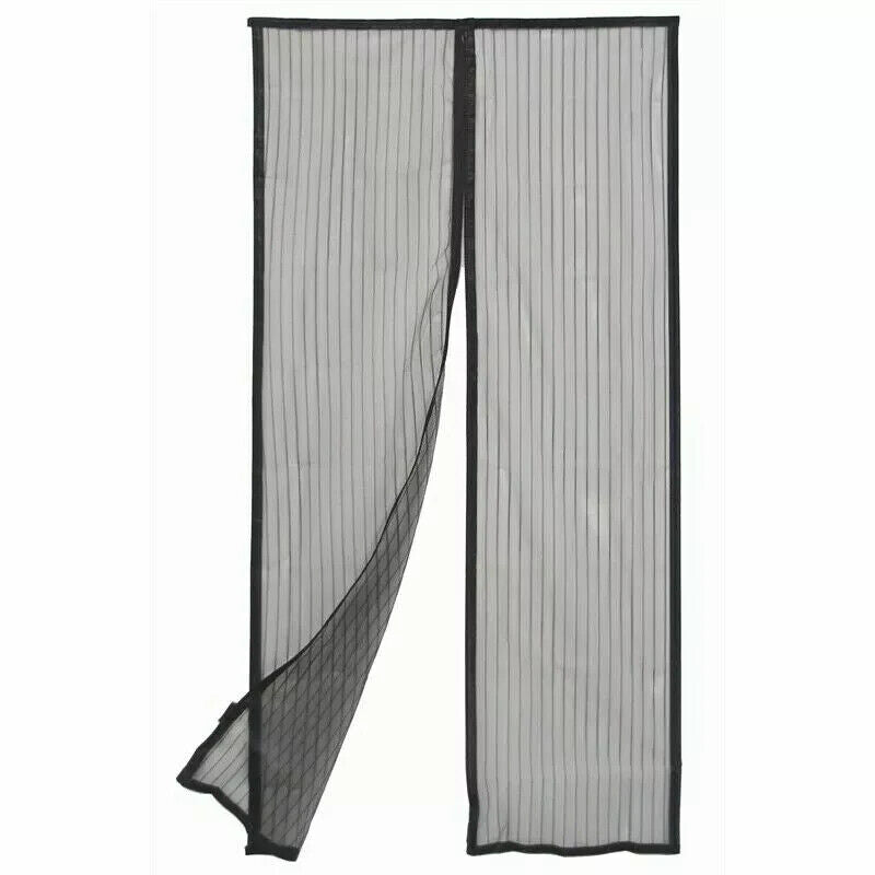 Pillar Products 160 x 200cm Black Magnetic Flyscreen Door Curtain - DC162MG