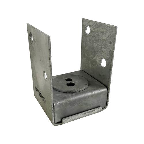 VUEPRO 90mm Galvanised Tradies Bolt Down Post Support Improved Cap Design