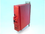 Red SEW industrial control module with mounting brackets and ports