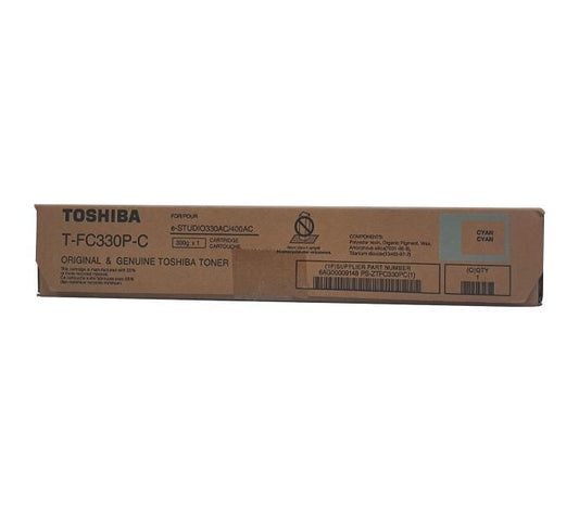 Toshiba T-FC330P-C Original Genuine Cyan Toner for e-STUDIO330AC / 400AC