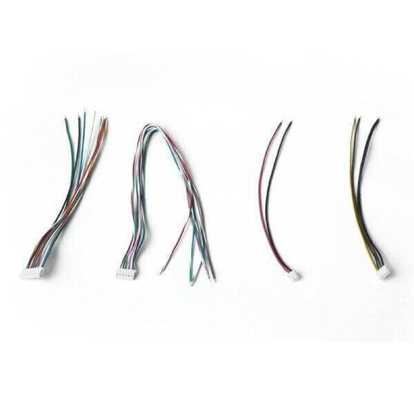 Color-coded wiring harnesses with connectors for tractor or truck parts