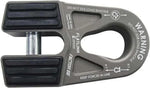 Flatlink Factor 55 8T shackle with warning labels, made in USA, for heavy-duty towing and recovery