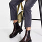 & OTHER STORIES Leather Chunky Sole Pull on Boots Brown Size EU 40