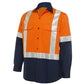 workwear Shirt Cotton Drill Koolflow Venting H Pattern 3M Reflective Tap Large
