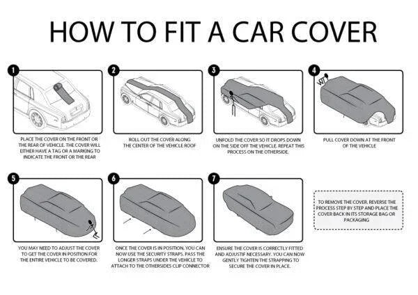 Step-by-step guide to fitting a car cover for vehicle protection and storage