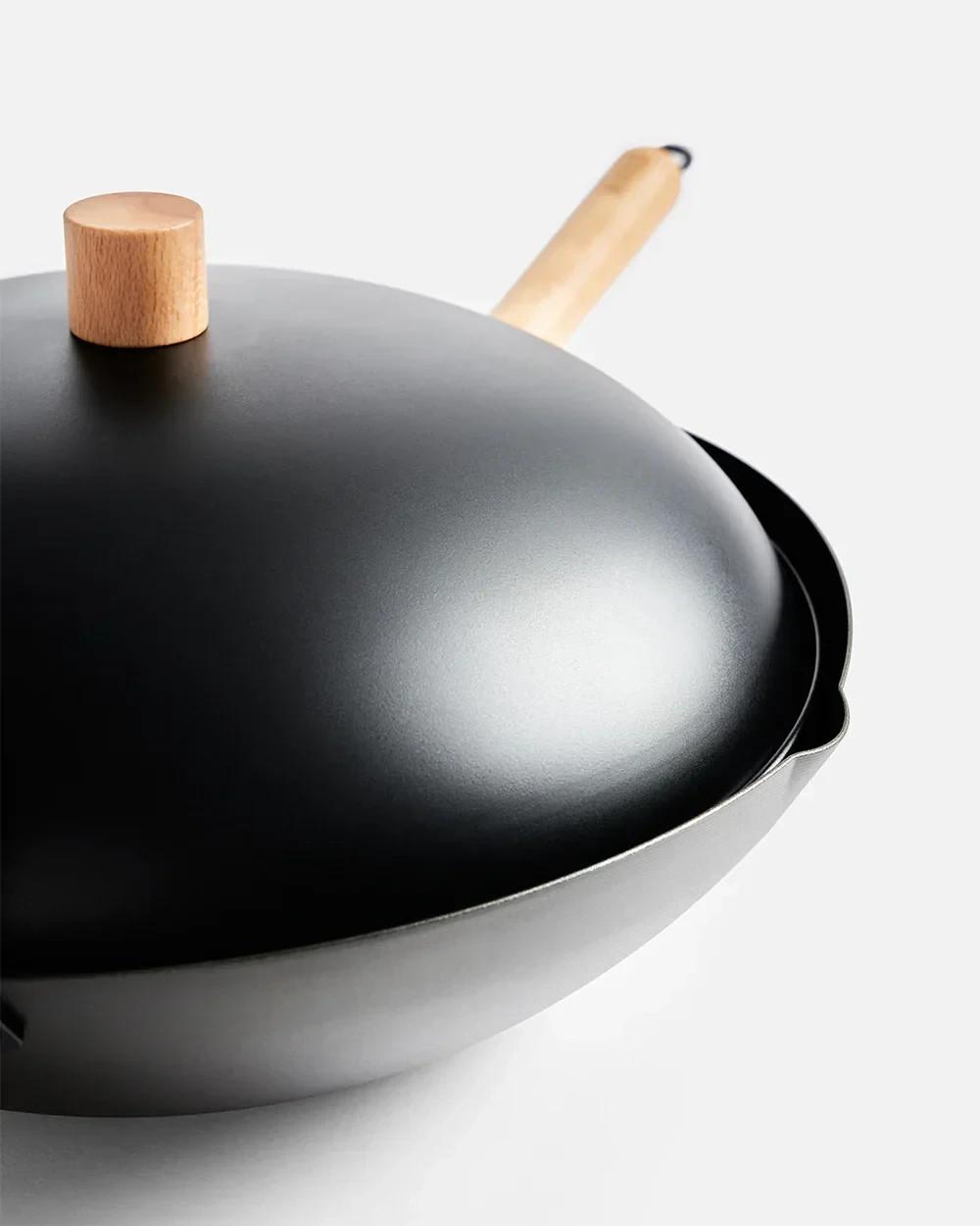 MAKO 14 Wok Lid Gift-boxed Non-Stick Coating- Aluminium-Silicon Alloy just (Lid)