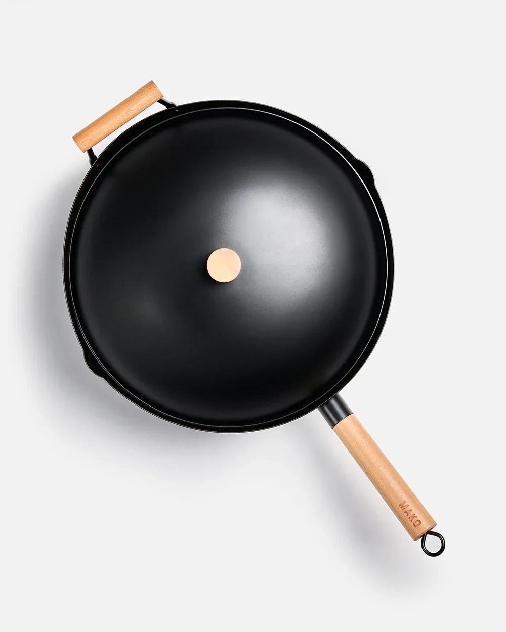 MAKO 14 Wok Lid Gift-boxed Non-Stick Coating- Aluminium-Silicon Alloy just (Lid)